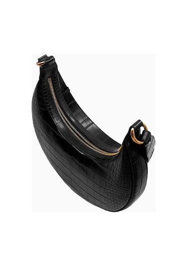 Jw Pei Carly Saddle Bag Vegan Deri Omuz Çantası Siyah - 1. Stil