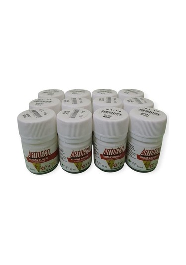 Artdeco Kumaş Boyası 25ml Beyaz 12'li Paket