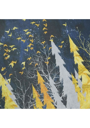 Gece Yarısı Baskılı Kaliteli Kauçuk Kapı Önü Paspası