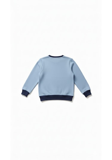 Coupon Çocuk Sweatshirt / Logo Baskılı Mavi