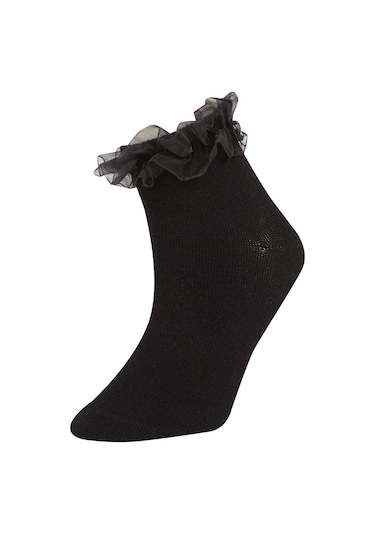 Defacto Kız Çocuk 3'lü Pamuklu Patik Çorap C2937A8NSKR1 Çok Renkli Defacto Kız Çocuk 3'lü Pamuklu Patik Çorap C2937A8NSKR1 Çok Renkli