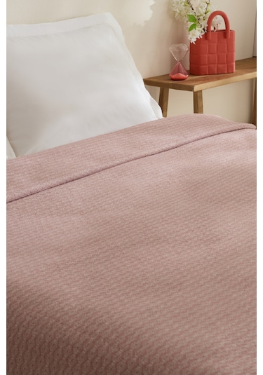 Karaca Home Caris Çift Kişilik Tek Pike Pembe Pembe