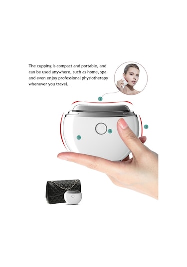 Shineyee Elektrikli Kupa Vücut Masajı Guasha Kazıma Makinesi Sırt Vücut İçin Ayarlanabilir Güçlü Emiş-517 Çok Renkli