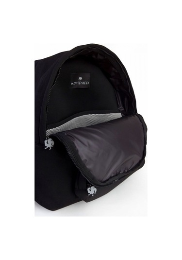 Morikukko Okula Dönüş Siyah Gri Çıkarılabilir Kapüşonlu Notebook Cepli Hafif Sırt Çantası - Siyah