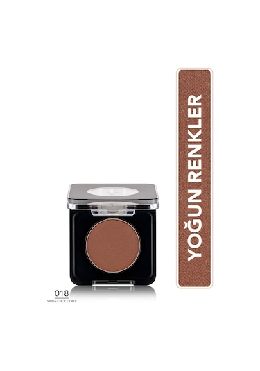 Flormar Mono Yüksek Pigmentli & Mat Bitişli Kompakt Göz Farı 018 Swiss Chocolate