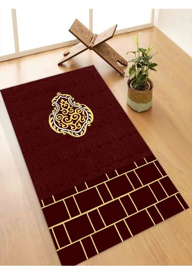 Namazlık Seccade Mürdüm Kaymaz Taban Keçe Süngerli Diz Ağrıtmaz Ahs900-1