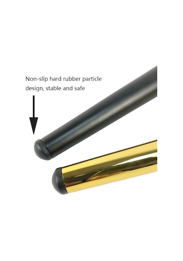 Sones Lh-zt-0001 Konik Yuvarlak Boru Mobilya Destek Ayakları, Stil: Eğik Konik Yükseklik 20cm Siyah Altın