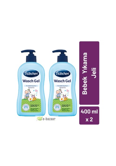 Bübchen Hassas Ciltler İçin Bebek Yıkama Jeli 400 ml - 2'li Paket