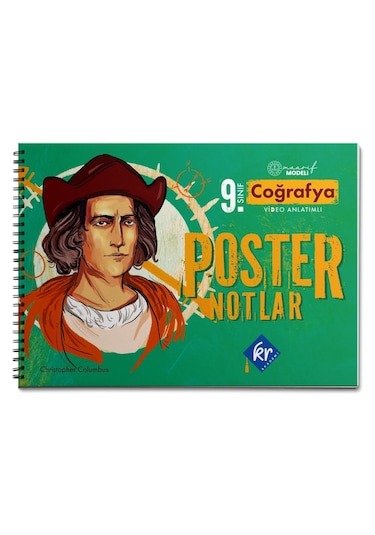 9. Sınıf Maarif Modeli Coğrafya Poster Notlar Kr Akademi Yayınları
