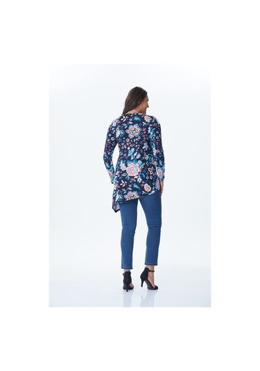 Örme Asimetrik Tunik-çok Renkli Çok Renkli