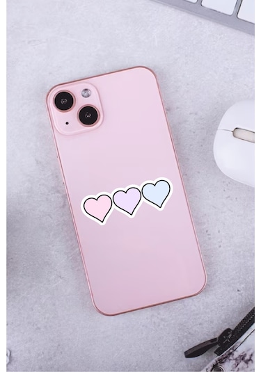 Pink Dekoratif Laptop Notebook Tablet Telefon Sticker Set 04