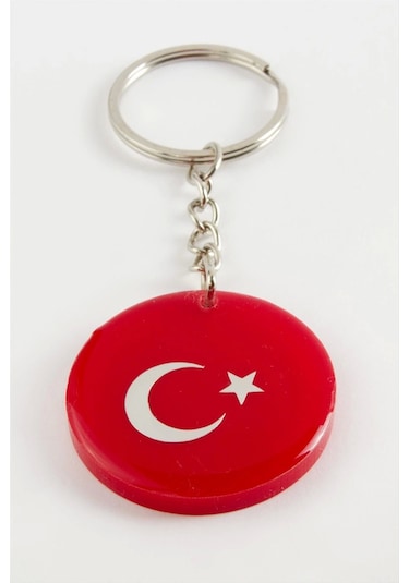 Ay Yıldız Epoksi Anahtarlık