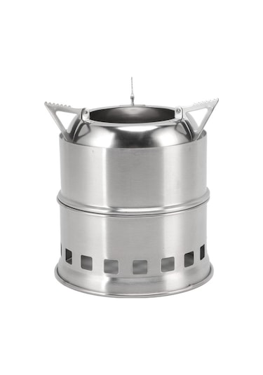 Tıta-dong Mini Solo Alkol Kamp Ocağı, Taşınabilir Hafif Beyaz Altın - Gümüş