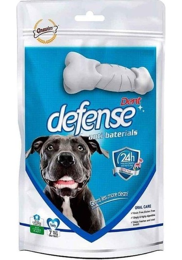Gnawlers Dent Defense Anti-bacterial Diş Sağlığı Köpek Ödülü 7'li 105 Gr