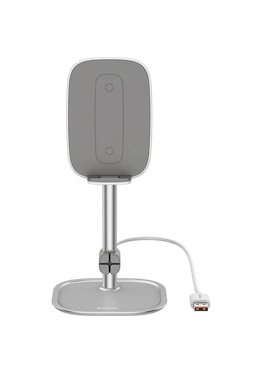 Baseus Literary 15w Kablosuz Şarj Masaüstü Telefon Tutucu Stand Wireless Şarj- 5775
