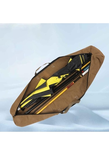 Pazly Balıkçı Çubuk Torbası - Tuval Katlanmış Seyahat Çantası Mavi