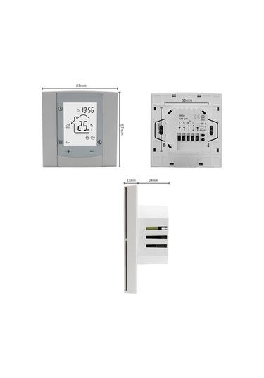Pazly Çok Fonksiyonlu Akıllı Termostat: Ga/gb/gc, Geniş Voltaj, 16a, Zemin Isıtma, 5-60 C, Kullanışlı Ve Hızlı Montaj