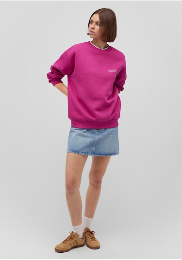 Mavi - Mavi Logo Baskılı Pembe Sweatshirt 1611656-70943 Pembe
