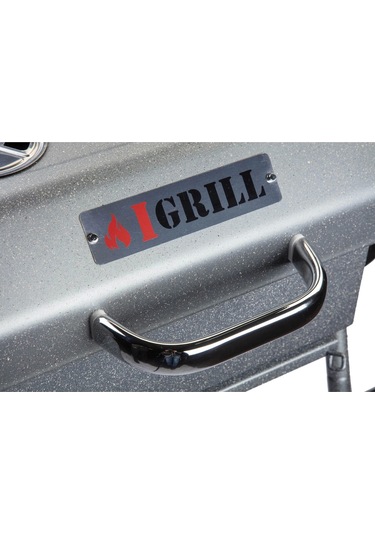 Igrıll Barbekü Cube 402 Mm Kömürlü Mangal Gri