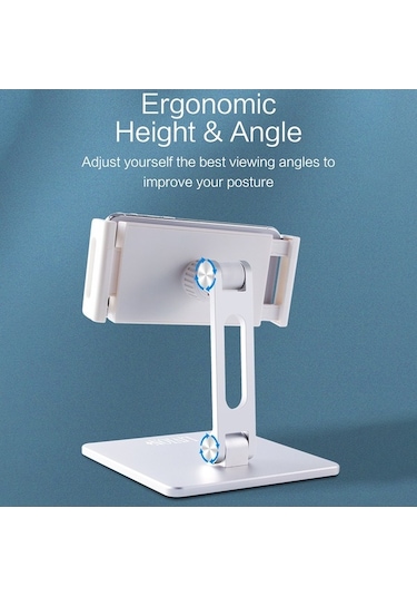 Ebitda Mt135 Alüminyum Katlanabilir Telefon/tablet Masaüstü Standı 118-245mm 180 Ayarlanabilir