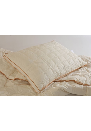 Soub Sleep 1000 G Biyeli %100 Yün Yastık Bej - Krem 50 x 70 CM