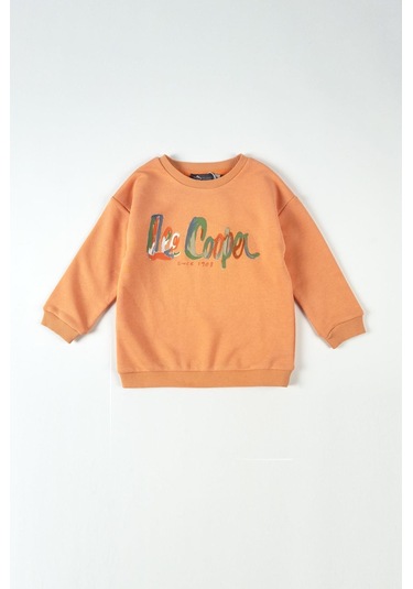Lee Cooper Sunrise Çocuk O Yaka Sweatshirt Somon-20548 Somon