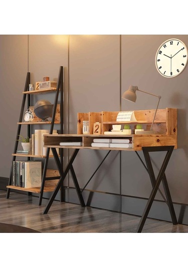 Avmpark Avmpark Yanke Çalışma Masası+Kitaplık Atlantik Çam