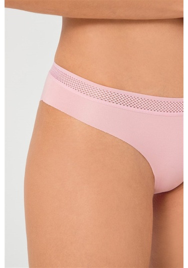 File Lastikli Lazer Kesim Bikini Külot 3'lü Paket Çok Renkli 2