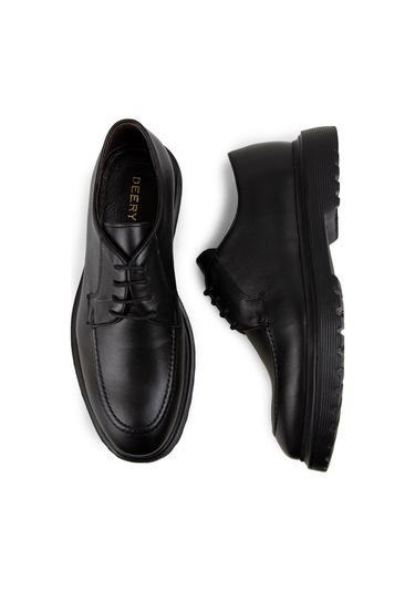 Deery Hakiki Deri Siyah Günlük Erkek Ayakkabı - 01931msyhe03 Siyah