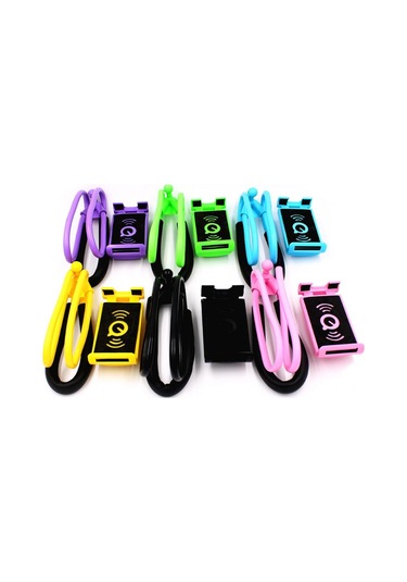 Mavi Evrensel 360 Derece Dönme Asılı Boyun Telefon Tablet Tutucu Braketi Standı