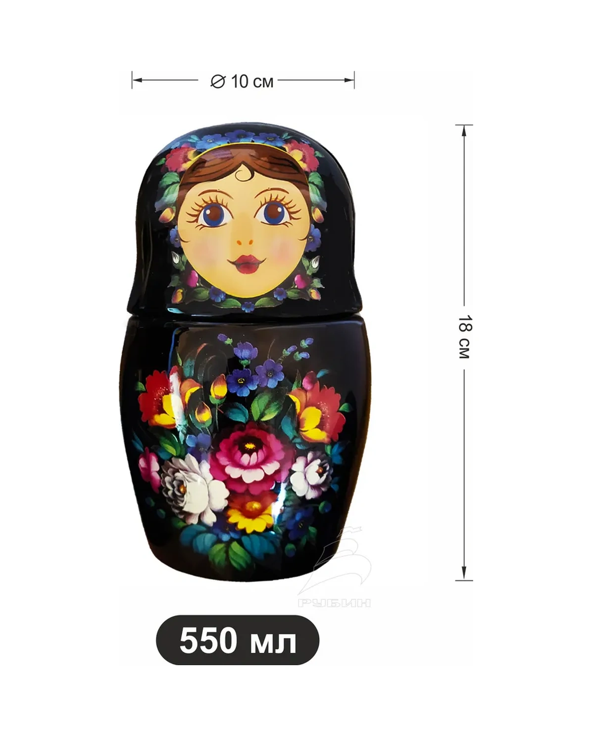 Get&joy Seramik Matruşka Çaydanlık, Kuru Gıda Kavanozu 116889997