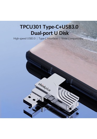 Springsun Thinkplus Tpcu301 128gb Çift Arayüz Usb 3.0/type-c Zinc Alloy Bellek Diski - Telefon, Bilgisayar Ve Araçta Kullanım