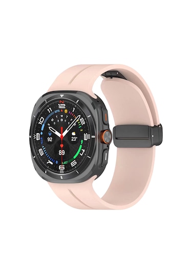 Galaxy Watch 8 Mkst 44mm Krd-84 22mm Silikon Kordon - Pembe