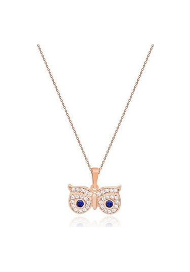 Tektaş - Pembe Altın 14 Ayar Baykuş Kolye