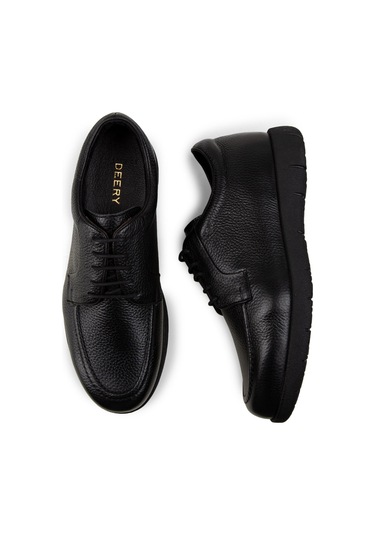 Deery Hakiki Deri Siyah Günlük Erkek Ayakkabı - 01930msyhc02 Siyah