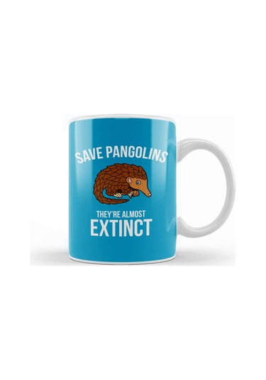 Save Pangolins They're Almost Extinct Kupa Bardak Porselen Karışık