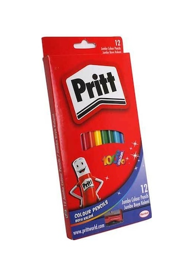 Pritt Jumbo Kuruboya Kalemi 12 Renk