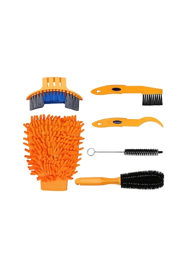 Bisiklet Temizleme Fırçası Aracı Bisiklet Temizleme Araç Seti Bisiklet Zincir Bakım Aracı Zincir Temizleyici Çok Renkli