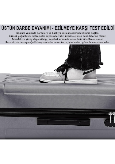Anthony Jackson Ultra Hafif Abs Valiz Trıon Antrasit