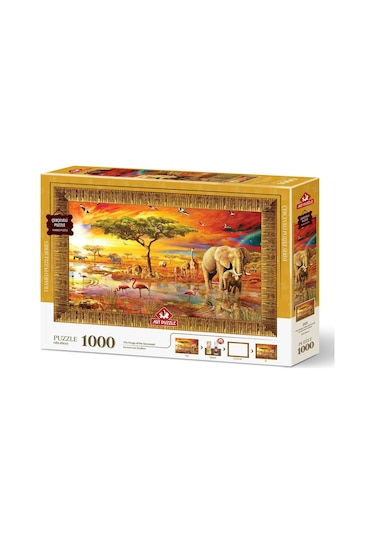 Savana'nın Kralları 1000 Parça Çerçeveli Puzzle