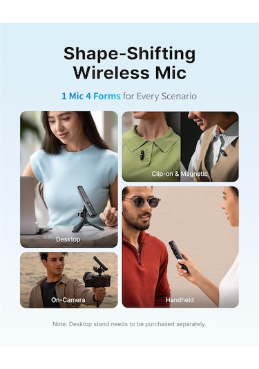 Boya Magic-03 Usb-c Ve 3.5mm Trs Girişli Gürültü Engelleyicili 4 İn 1 Yaka Mikrofonu