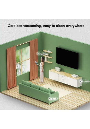 CBTxGlobal Suıtu St-6612c 5000pa 120w Kablosuz Araç Süpürgesi El Yüksek Güçlü Toz Emme Makinesi Mavi