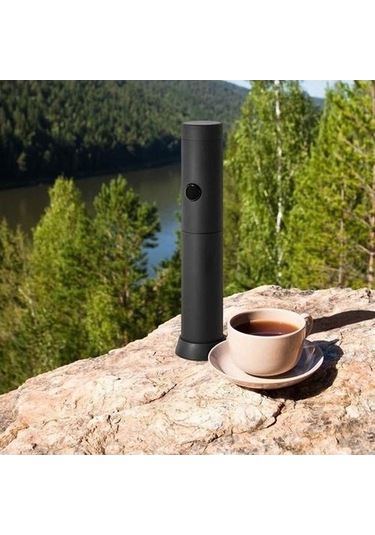 Fastbuy Mini Elektrikli Süt Köpürtücü Çırpıcı - Çift Başlıklı, Güçlü Motorlu, Paslanmaz Çelik, Şık, Kahve Yapımı Pratik El M Siyah