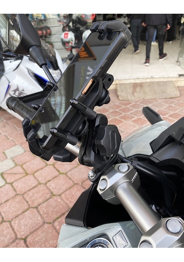 Mt Motosiklet Telefon Tutucu Titreşim Önleyici M.t Gidon Bağlantı