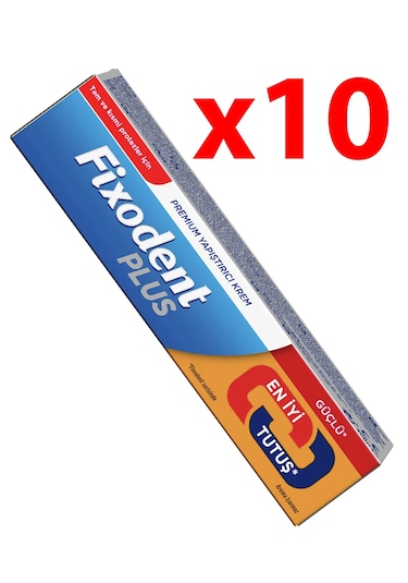 Fixodent Plus En İyi Tutuş Diş Protez Yapıştırıcı Krem 10 x 40 G