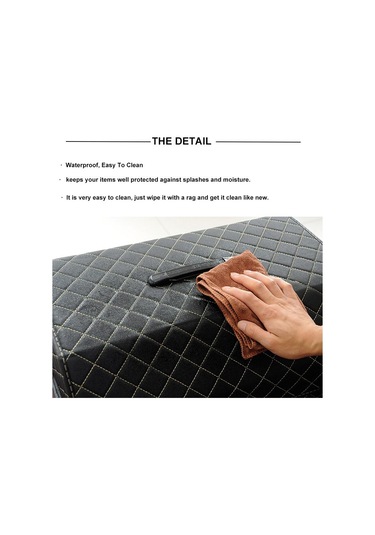 Araba Organizatör Taşınabilir Katlanır Araba Saklama Çantası İstifleme Toplama Araç Sedan Suv Aksesuarları Square Back Beige S Square Back Beige