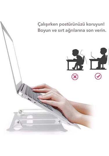 Idock N30 Alüminyum Ergonomik Tam Ayarlı Laptop Bilgisayar Standı