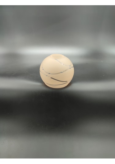 Küçük Avize Camı.küre,suyolu,somon Çap:10.00cm-duy Yuvası:3.00cm Somon