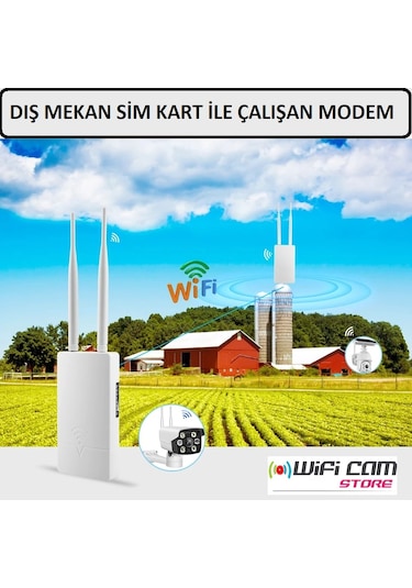 Sim Kartlı Dış Mekan Wifi Modem Router 12v1a