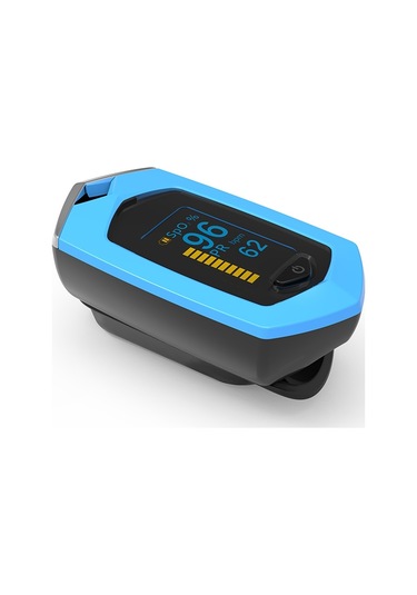 Sones Taşınabilir Pulsioximetro Parmak Spo2 Nabız Oksimetresi Mavi